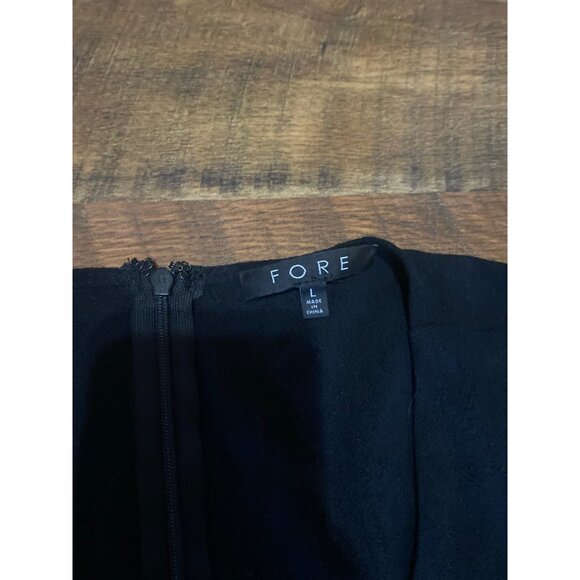 FORE linen blend Front Cut‎ Out midi dress - Picture 3 of 3